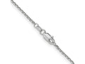 FJC Finejewelers 14 kt White Gold WG 1.4mm Bright Cut Round Open Link Cable Chain 10 Inches x 1 mm