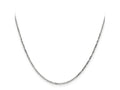 FJC Finejewelers 14 kt White Gold WG Bright Cut Round Open Link Cable Chain 14 Inches x 1.4 mm