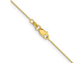 FJC Finejewelers 14 kt Yellow Gold .5 Box with Lobster Clasp Chain Anklet 10 Inches x 0 mm