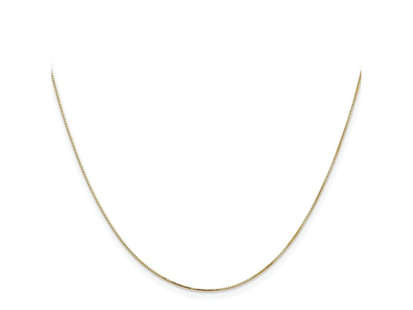 FJC Finejewelers 14 kt Yellow Gold Box with Lobster Clasp Chain 16 Inches x 0.5 mm