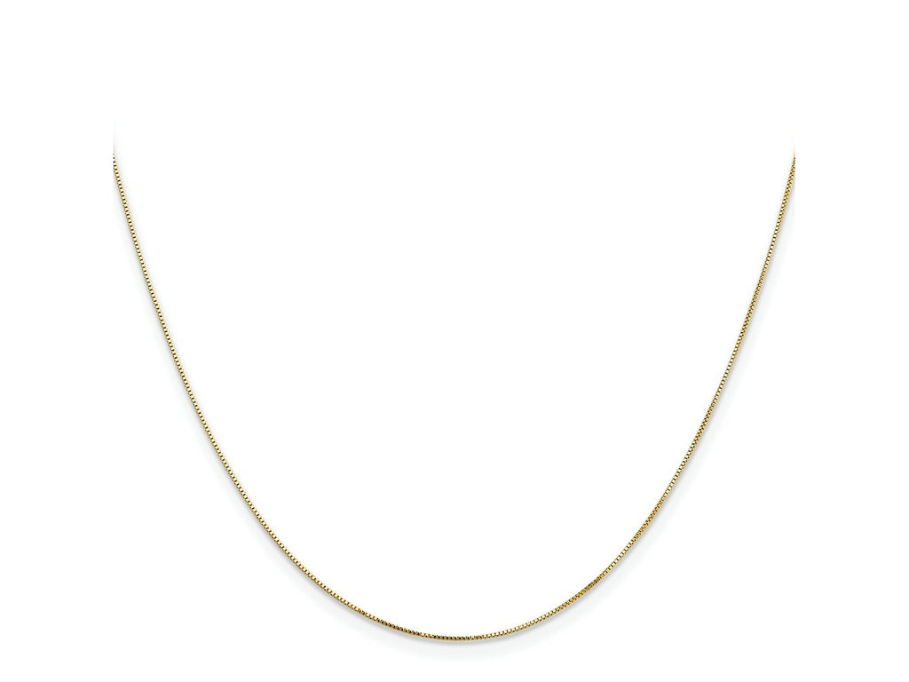 FJC Finejewelers 14 kt Yellow Gold Box with Lobster Clasp Chain 24 Inches x 0.5 mm