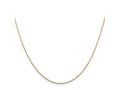 FJC Finejewelers 14 kt Yellow Gold Bright Cut Round Open Link Cable Chain 14 Inches x 0.8 mm