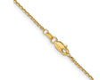 FJC Finejewelers 14 kt Yellow Gold 1.4mm Bright Cut Round Open Link Cable Chain Anklet 10 Inches x 1 mm