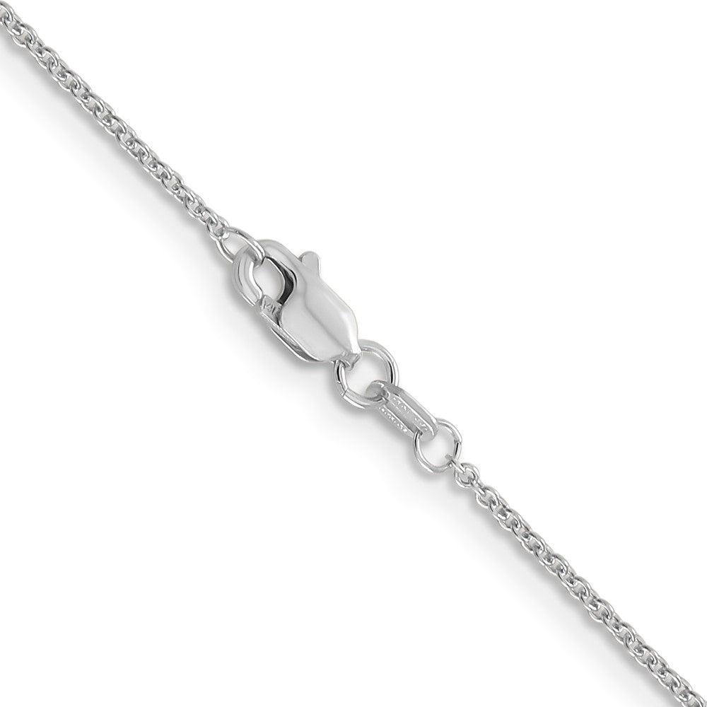 FJC Finejewelers 14 kt White Gold WG Cable Chain 14 Inches x 1.2 mm