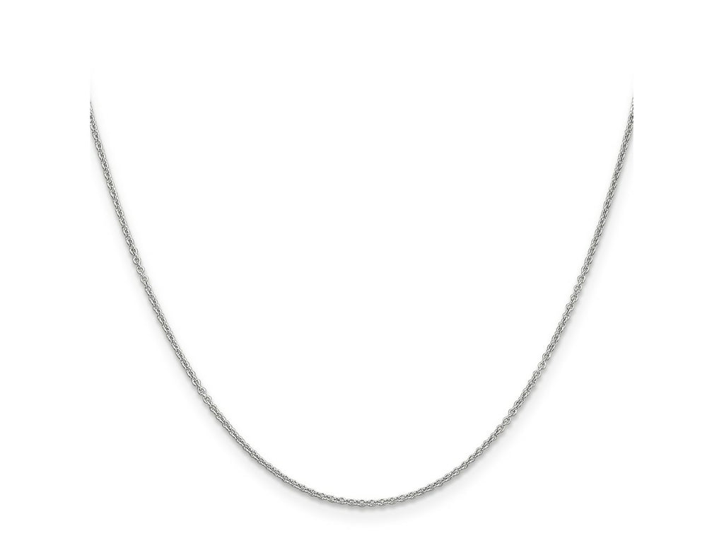 FJC Finejewelers 14 kt White Gold WG Cable Chain 14 Inches x 1.2 mm