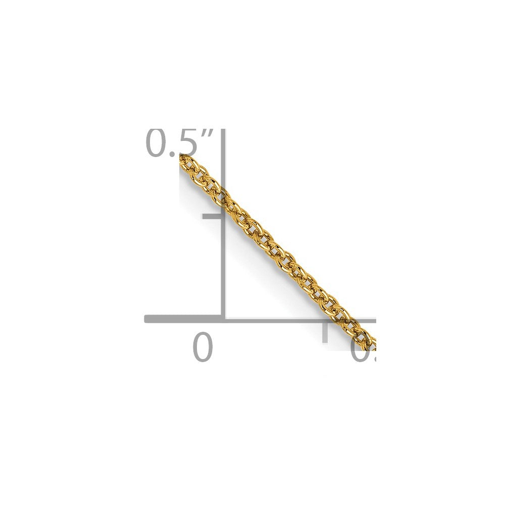 FJC Finejewelers 14 kt Yellow Gold Cable Chain 14 Inches x 1.2 mm