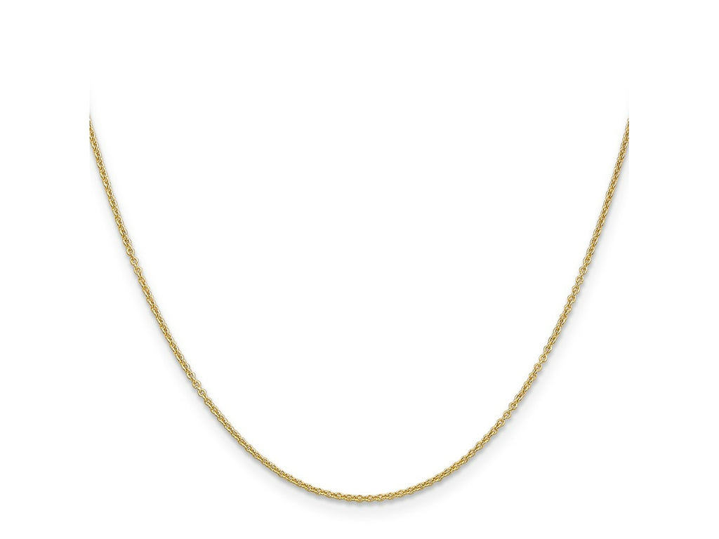 FJC Finejewelers 14 kt Yellow Gold Cable Chain 14 Inches x 1.2 mm