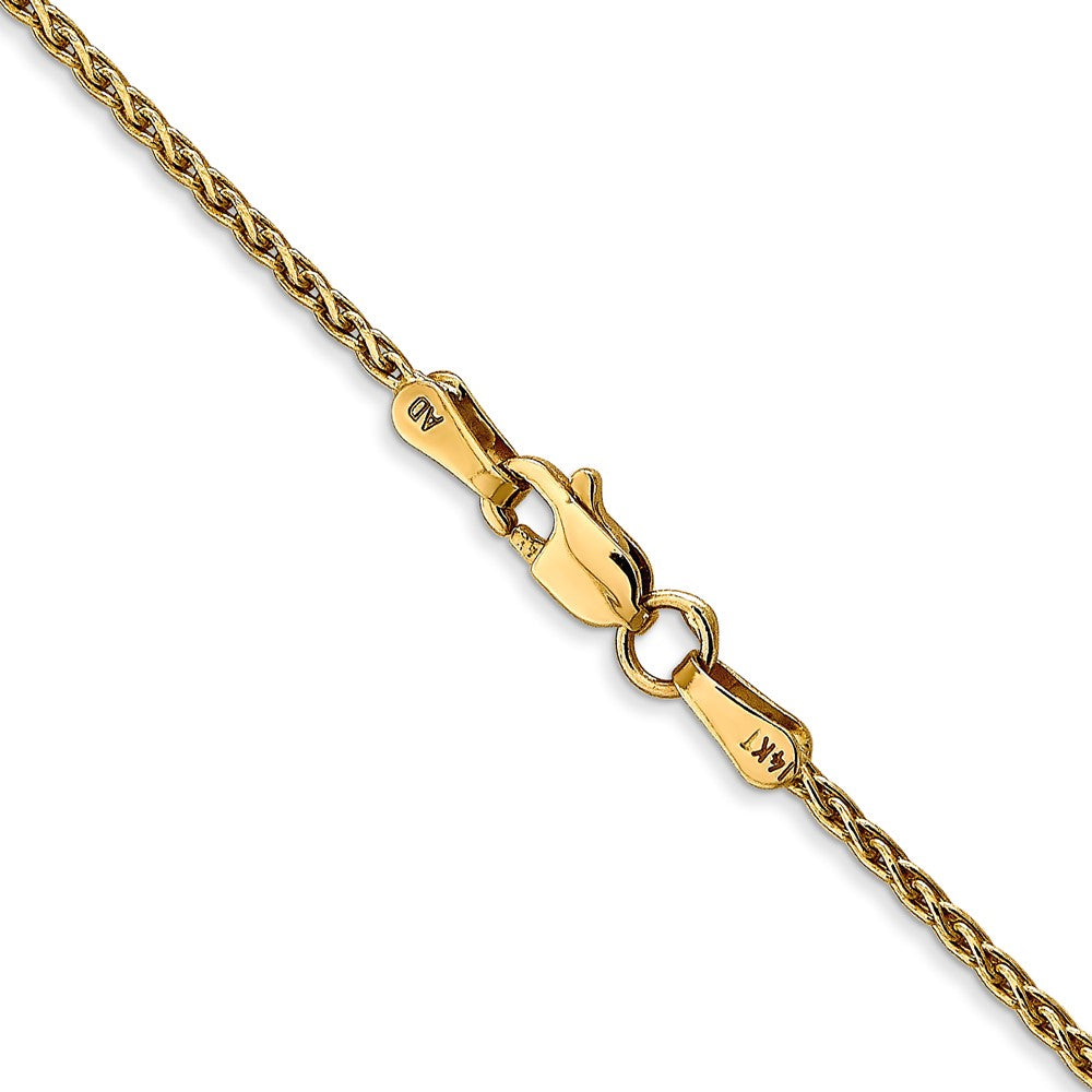 FJC Finejewelers 14 kt Yellow Gold Spiga Parisian Wheat Chain 26 Inches x 1.5 mm