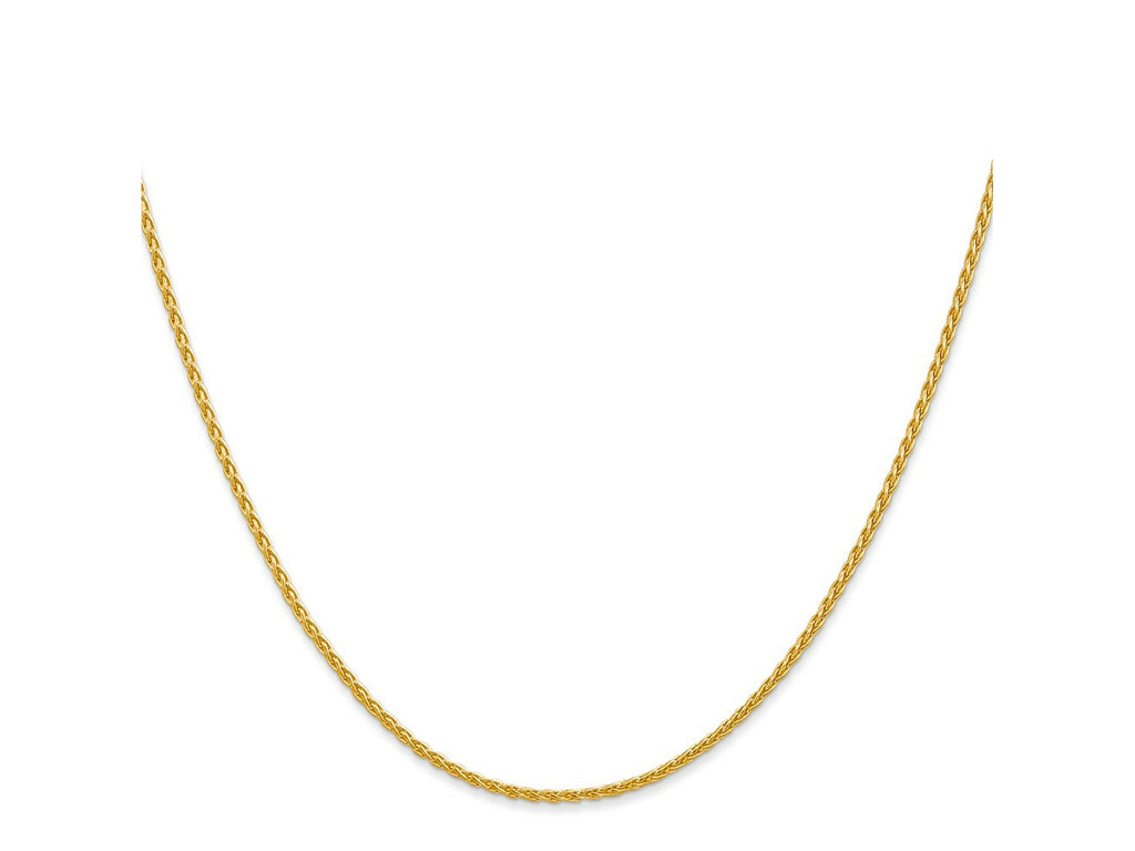 FJC Finejewelers 14 kt Yellow Gold Spiga Parisian Wheat Chain 26 Inches x 1.5 mm