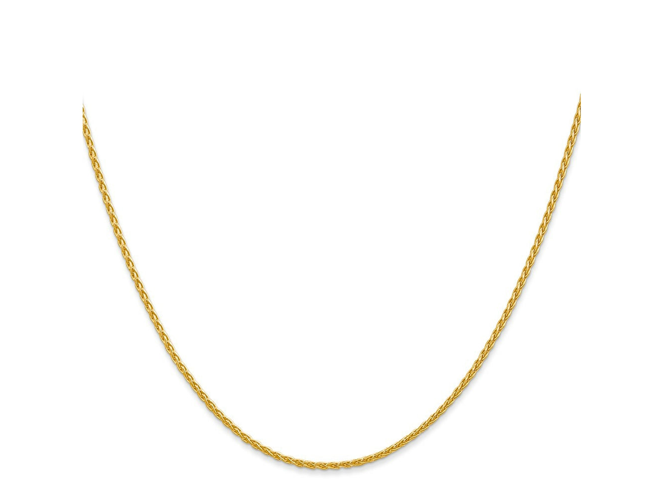 FJC Finejewelers 14 kt Yellow Gold Spiga Parisian Wheat Chain 26 Inches x 1.5 mm