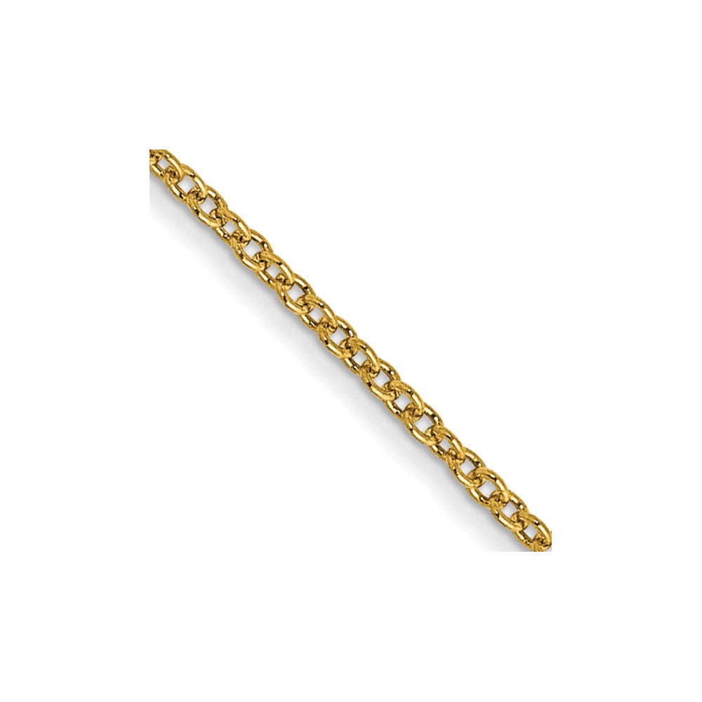 FJC Finejewelers 14 kt Yellow Gold Round Open Link Cable Chain 26 Inches x 1 mm