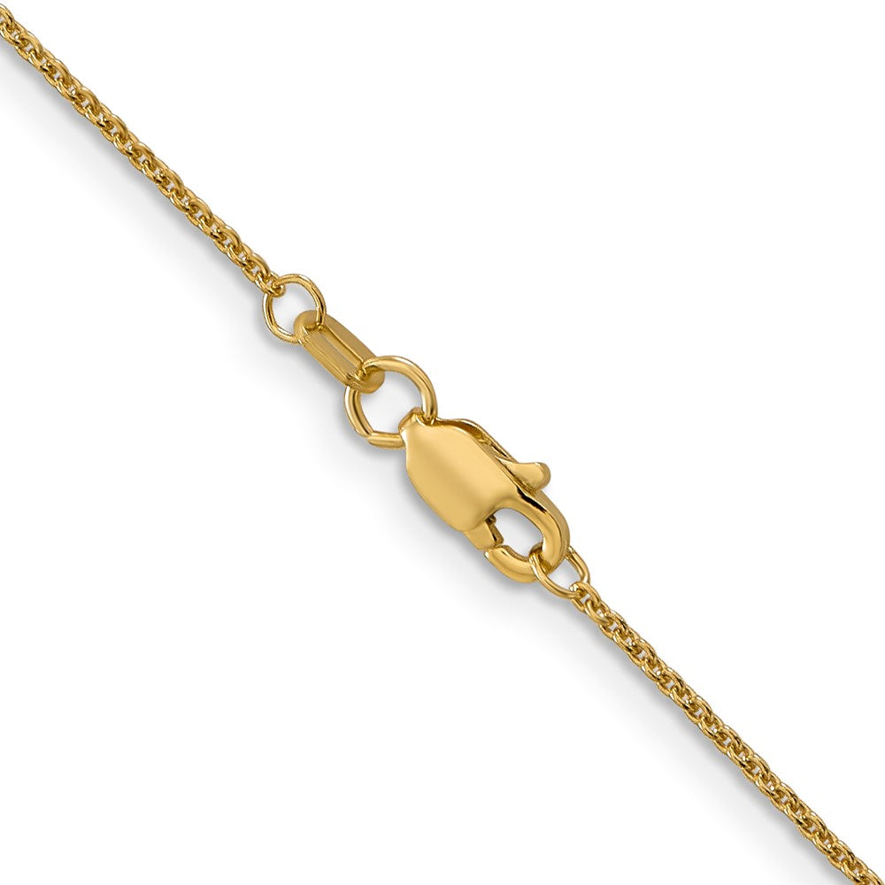 FJC Finejewelers 14 kt Yellow Gold Round Open Link Cable Chain 26 Inches x 1 mm