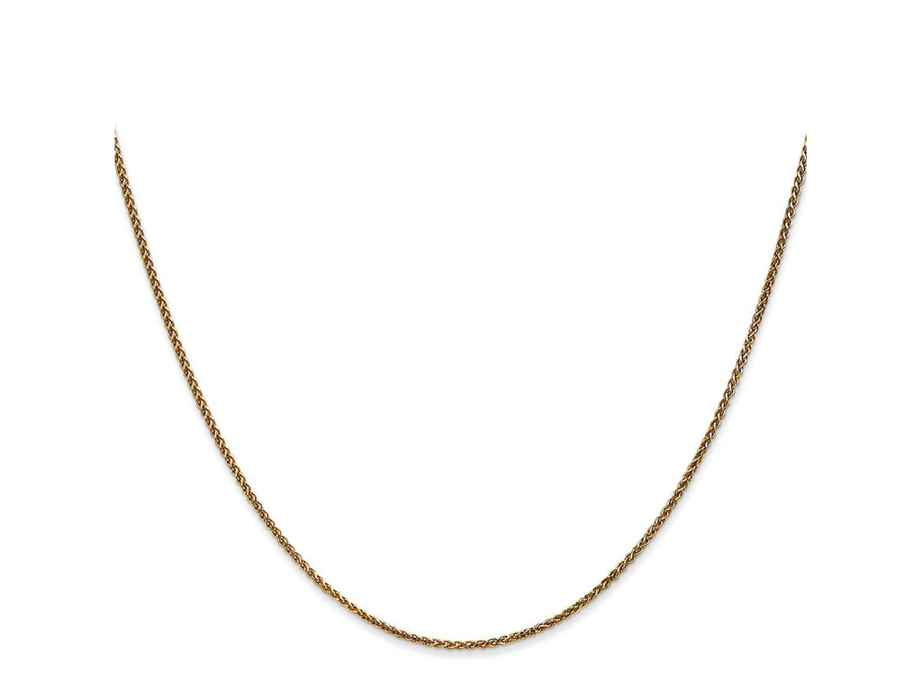 FJC Finejewelers 14 kt Yellow Gold Bright Cut Spiga Chain 26 Inches x 1.25 mm