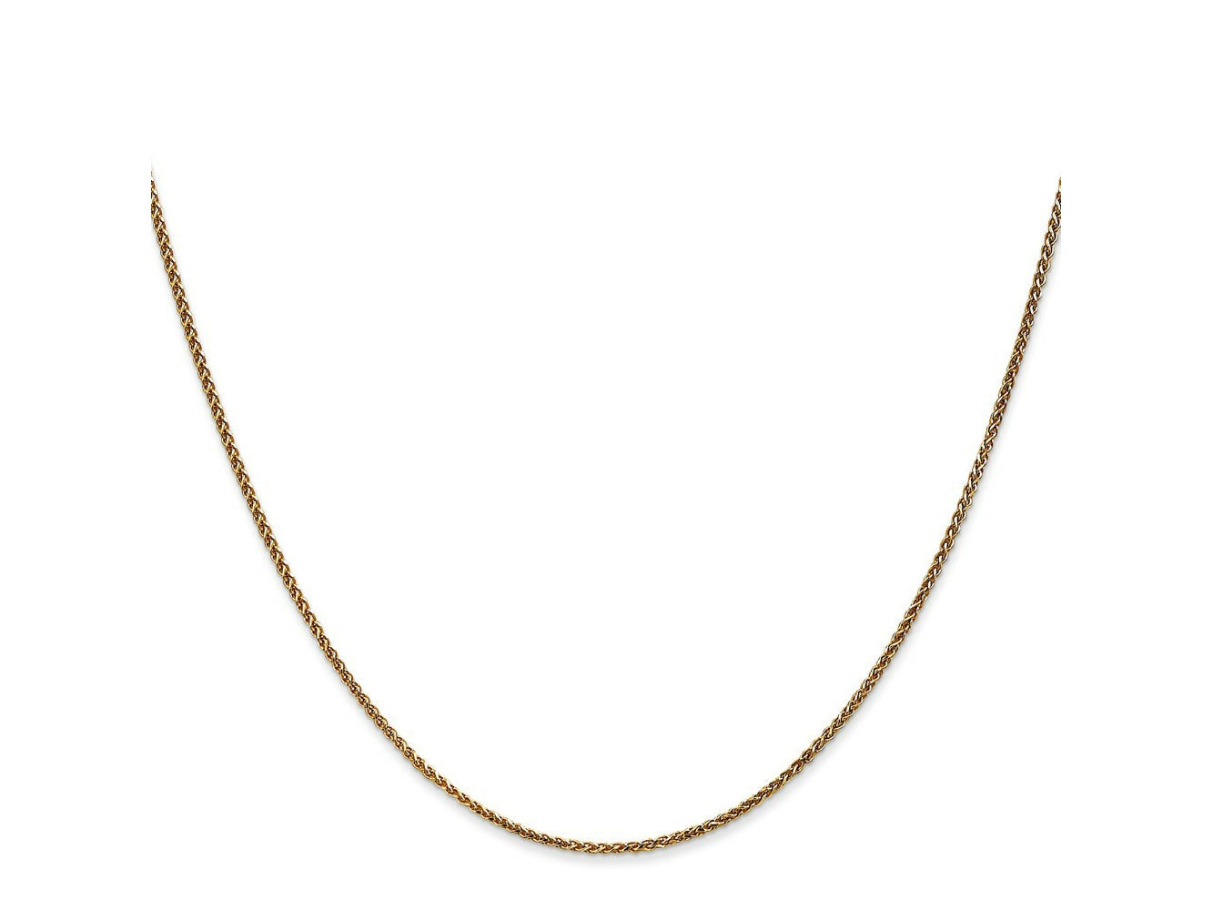 FJC Finejewelers 14 kt Yellow Gold Bright Cut Spiga Chain 26 Inches x 1.25 mm