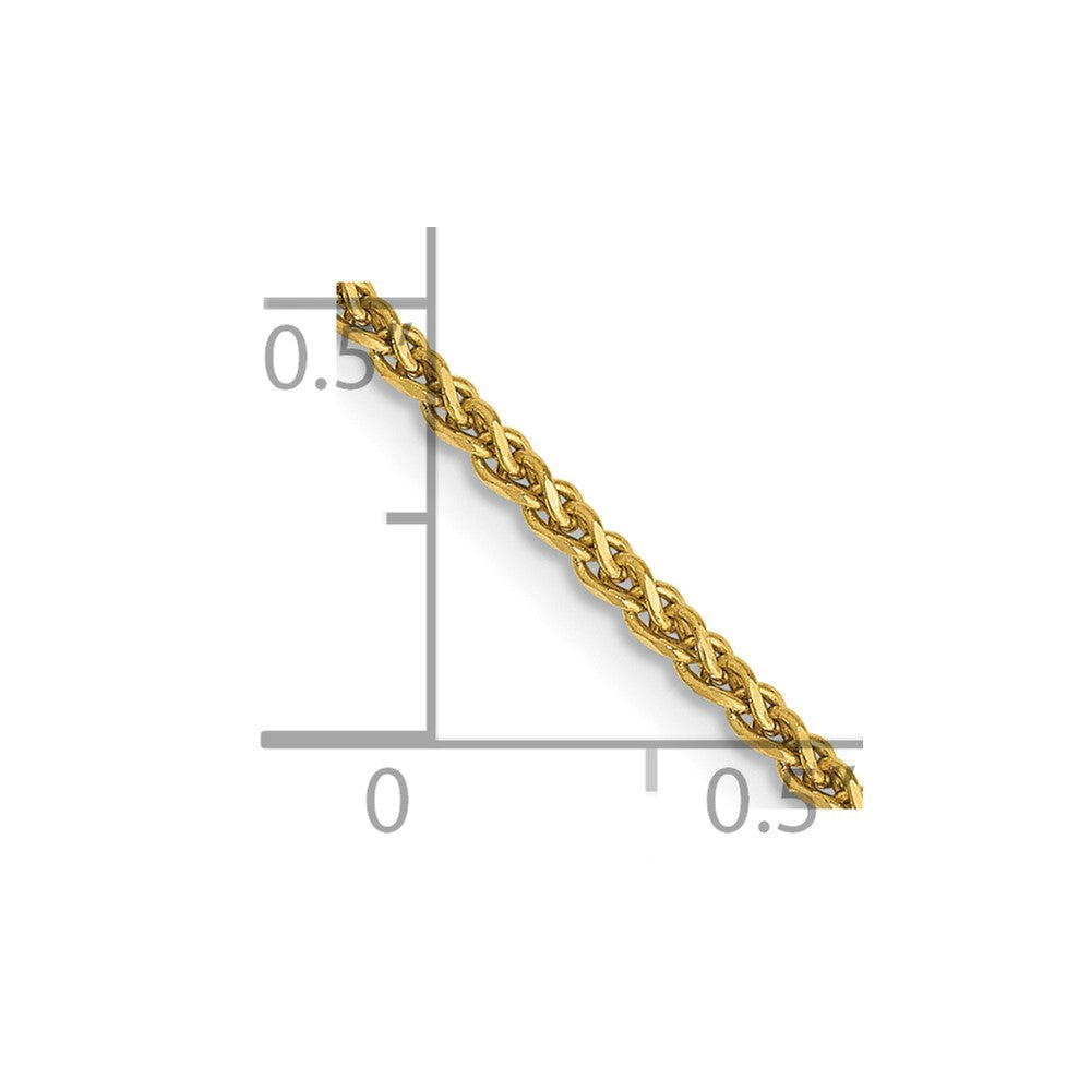 FJC Finejewelers 14 kt Yellow Gold Bright Cut Spiga Chain 26 Inches x 1.7 mm