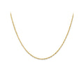 FJC Finejewelers 14 kt Yellow Gold 1.10mm Singapore Chain 22 Inches x 1.1 mm