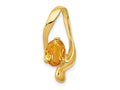 FJC Finejewelers 14 kt Yellow Gold 8x6mm Oval Citrine Slide 22 mm x 10 mm