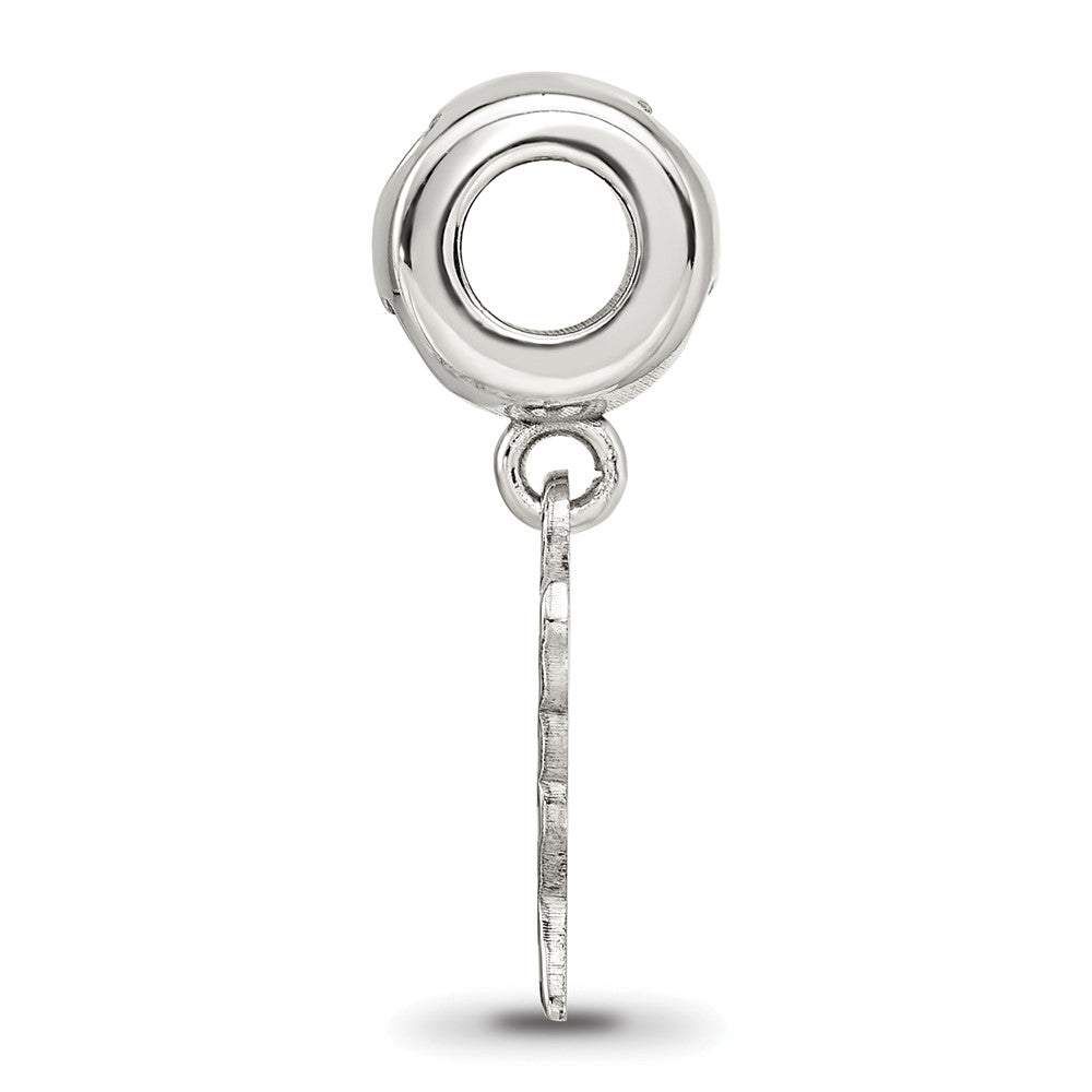 FJC Finejewelers 925 Sterling Silver Flag in US Map Enameld on Heart Bead Bail