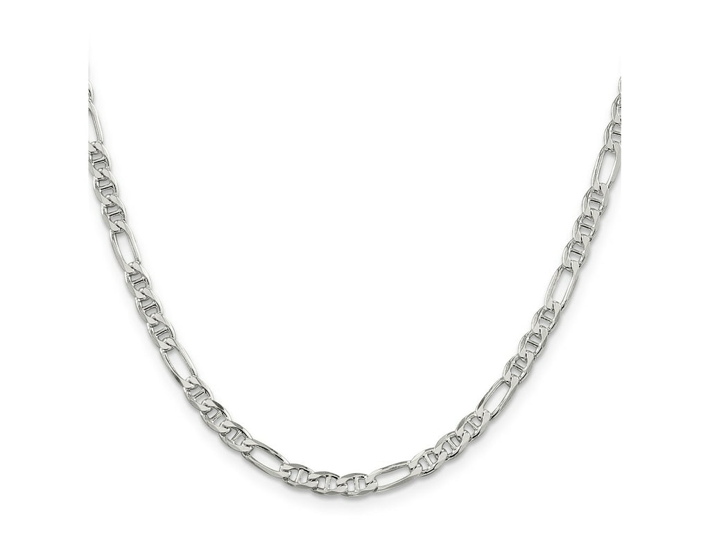 FJC Finejewelers 925 Sterling Silver Figaro Anchor Chain 18 Inches x 3.75 mm
