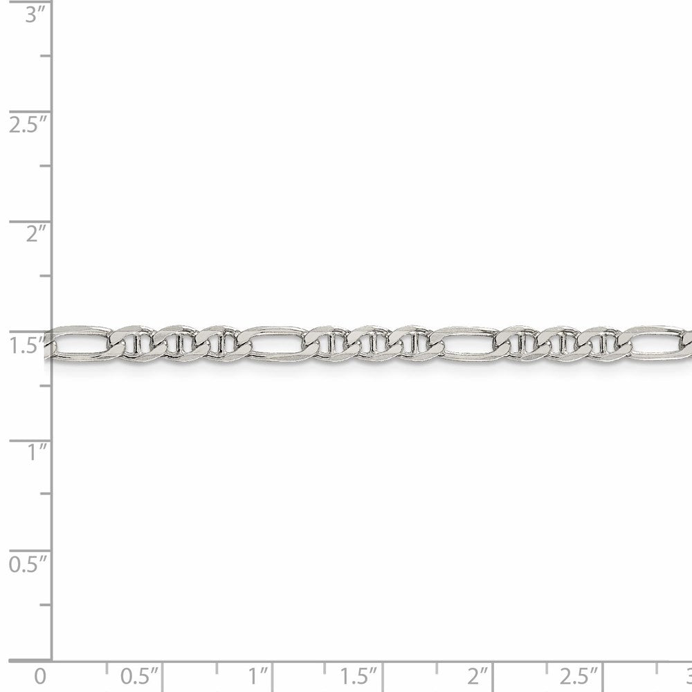 FJC Finejewelers 925 Sterling Silver Figaro Anchor Chain 28 Inches x 3.75 mm