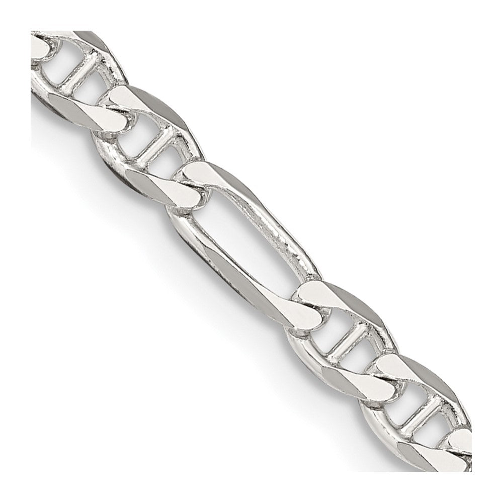FJC Finejewelers 925 Sterling Silver Figaro Anchor Chain 28 Inches x 3.75 mm