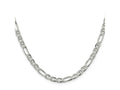 FJC Finejewelers 925 Sterling Silver Figaro Anchor Chain 18 Inches x 4.5 mm