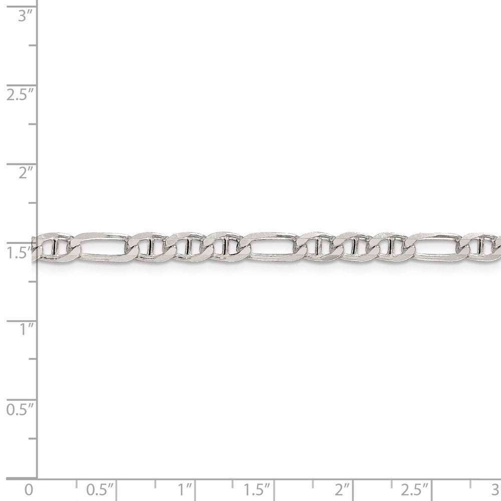 FJC Finejewelers 925 Sterling Silver Figaro Anchor Chain 28 Inches x 4.5 mm