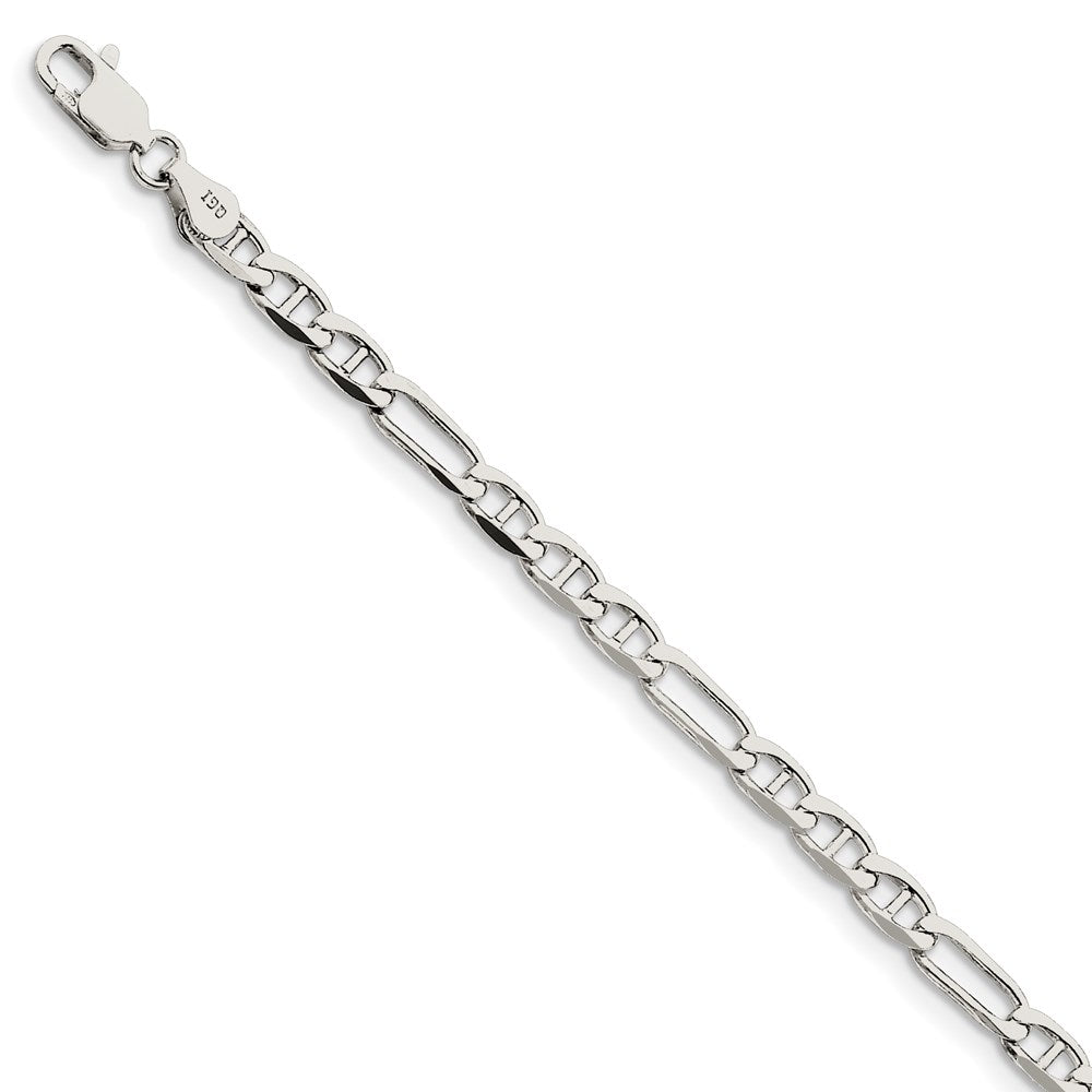 FJC Finejewelers 925 Sterling Silver Figaro Anchor Bracelet Chain 7 Inches x 4.5 mm