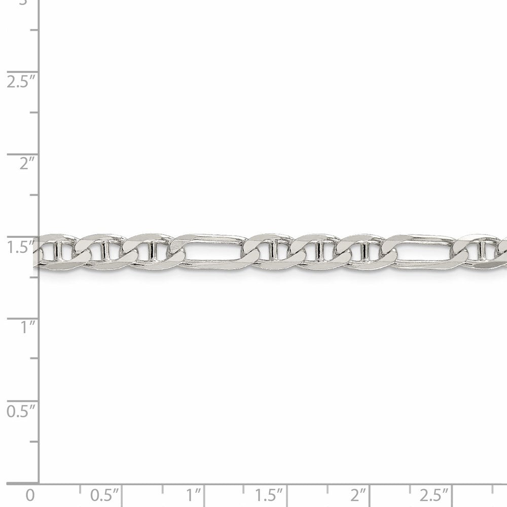 FJC Finejewelers 925 Sterling Silver Figaro Anchor Bracelet Chain 9 Inches x 5.5 mm