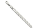 FJC Finejewelers 925 Sterling Silver Figaro Anchor Bracelet Chain 7 Inches x 6.5 mm
