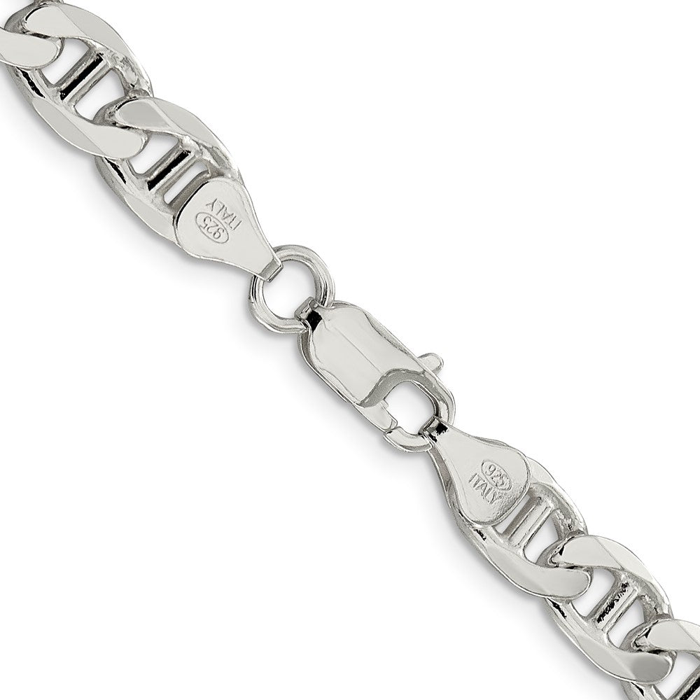 FJC Finejewelers 925 Sterling Silver Figaro Anchor Chain 28 Inches x 7.5 mm