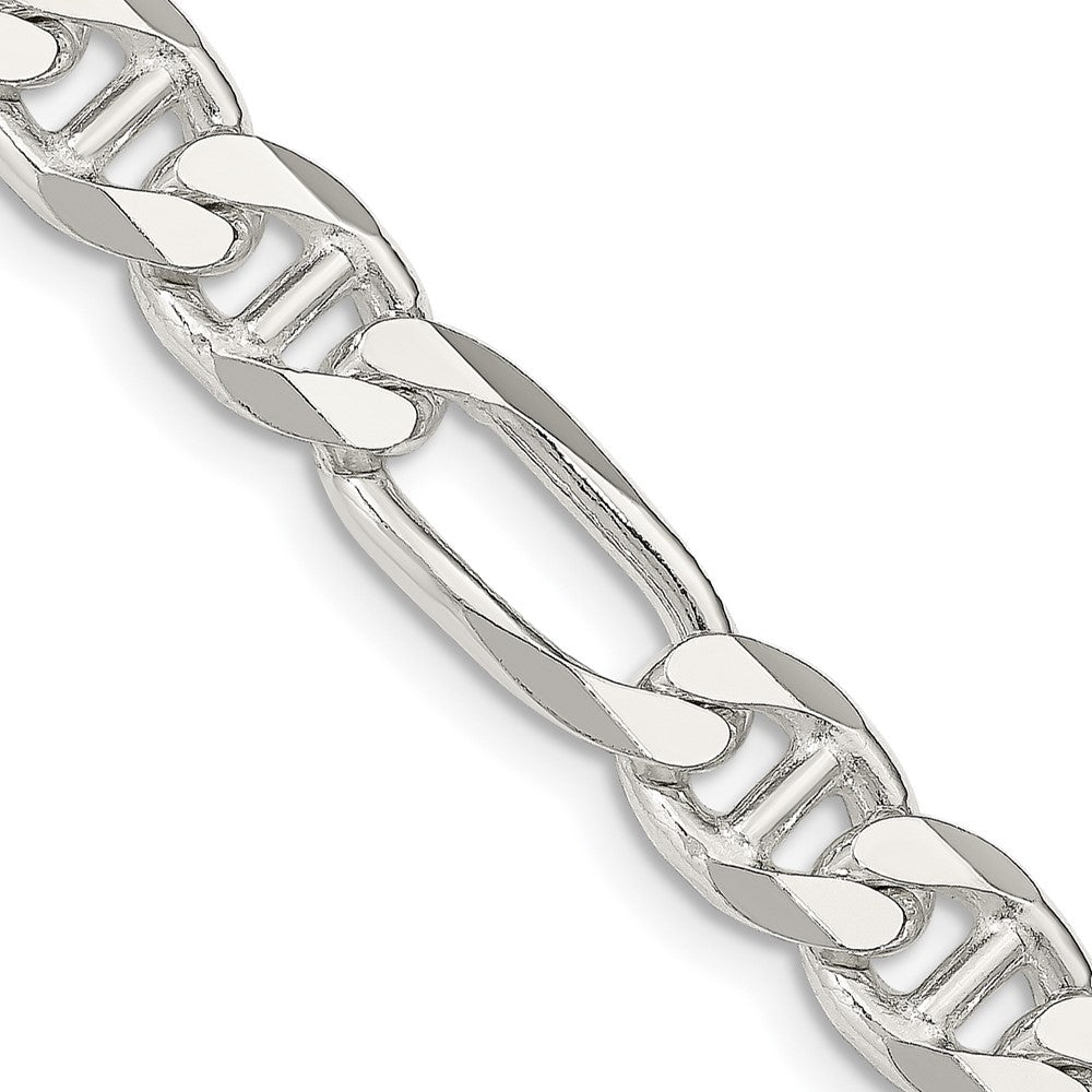 FJC Finejewelers 925 Sterling Silver Figaro Anchor Chain 28 Inches x 7.75 mm