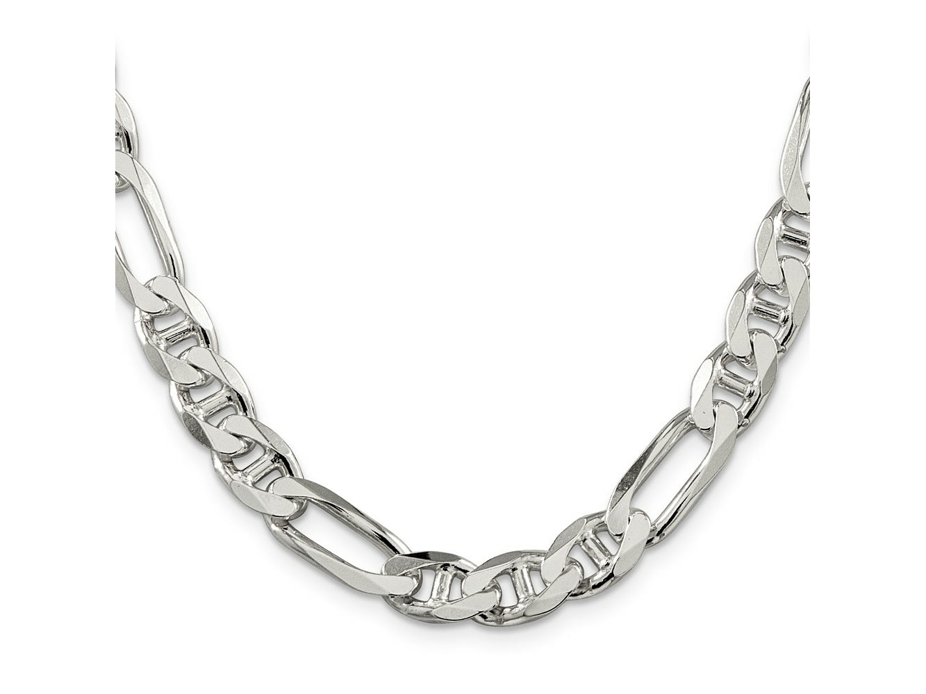 FJC Finejewelers 925 Sterling Silver Figaro Anchor Chain 20 Inches x 8.75 mm