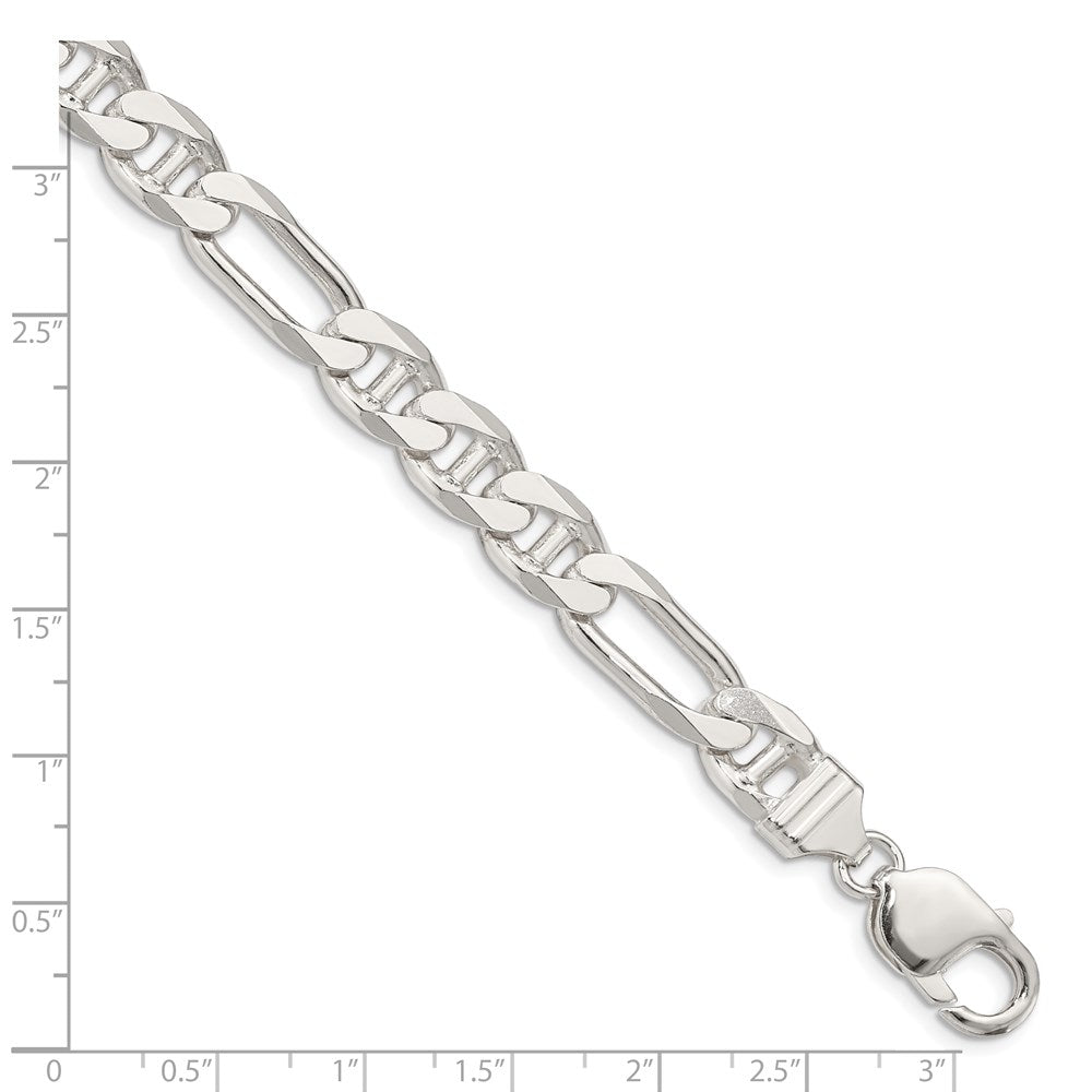 FJC Finejewelers 925 Sterling Silver Figaro Anchor Bracelet Chain 8 Inches x 8.75 mm