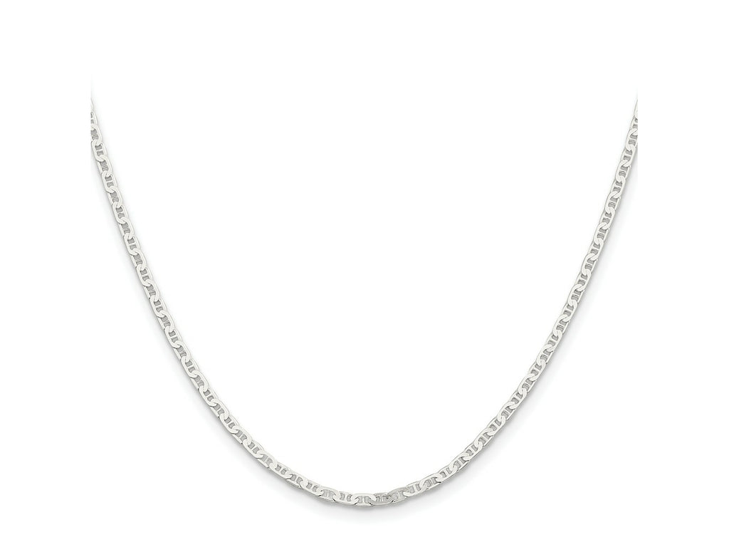 FJC Finejewelers 925 Sterling Silver Flat Anchor Chain 28 Inches x 2.1 mm