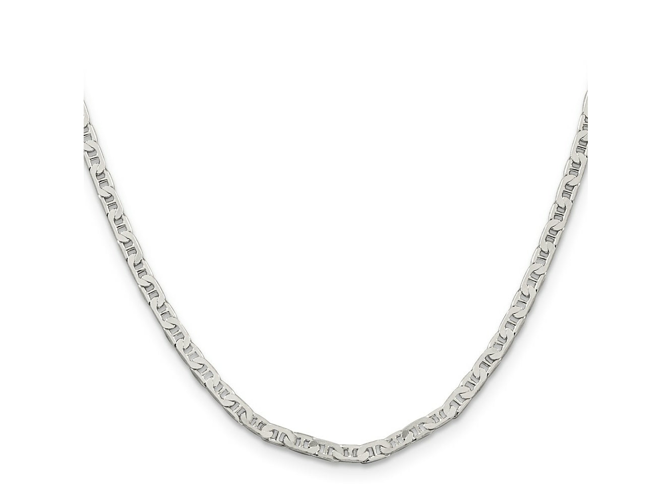 FJC Finejewelers 925 Sterling Silver Flat Anchor Chain 20 Inches x 3 mm