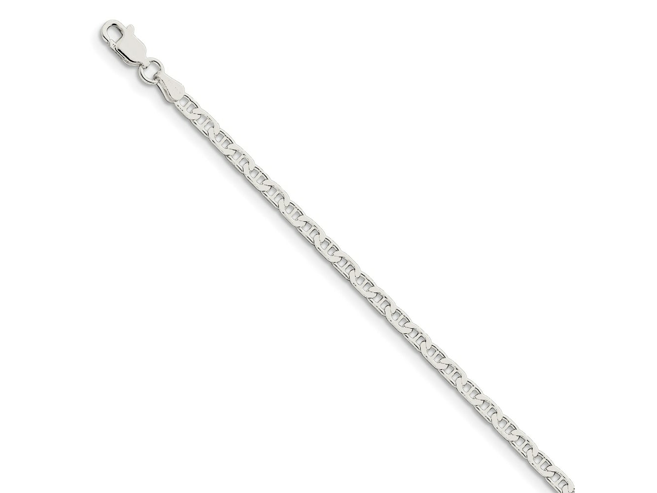 FJC Finejewelers 925 Sterling Silver Flat Anchor Bracelet Chain 7 Inches x 3 mm