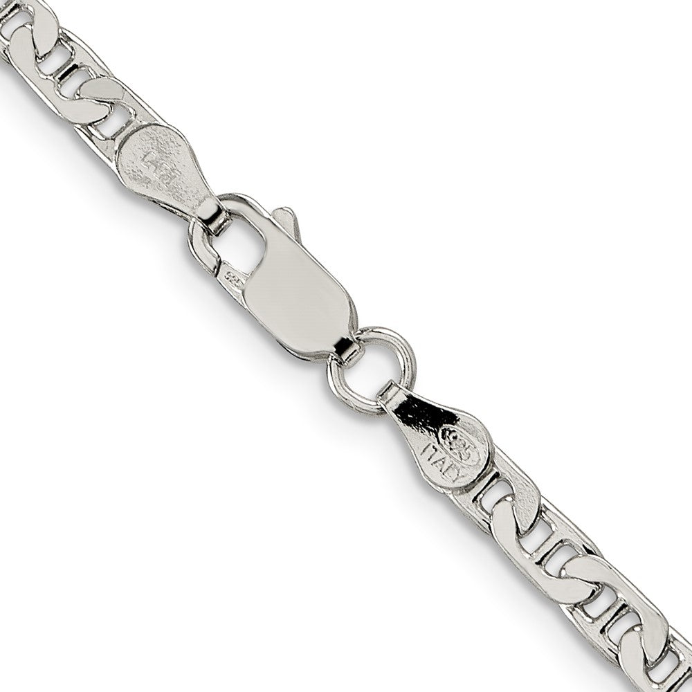 FJC Finejewelers 925 Sterling Silver Flat Anchor Chain 24 Inches x 3.75 mm
