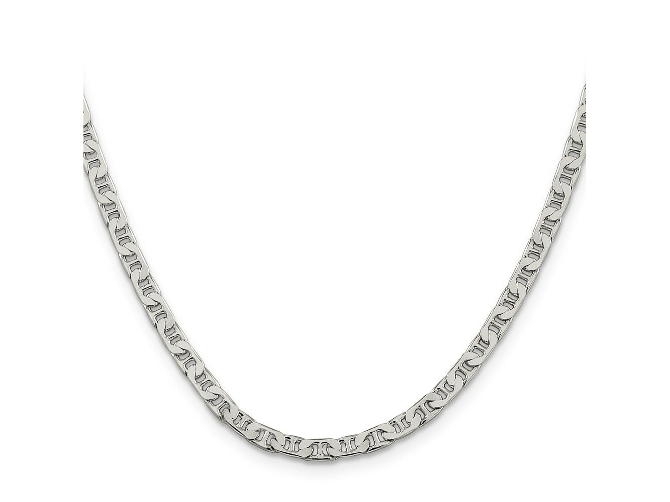 FJC Finejewelers 925 Sterling Silver Flat Anchor Chain 24 Inches x 3.75 mm