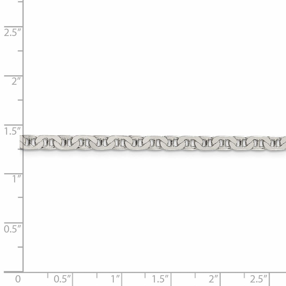 FJC Finejewelers 925 Sterling Silver Flat Anchor Chain 28 Inches x 3.75 mm