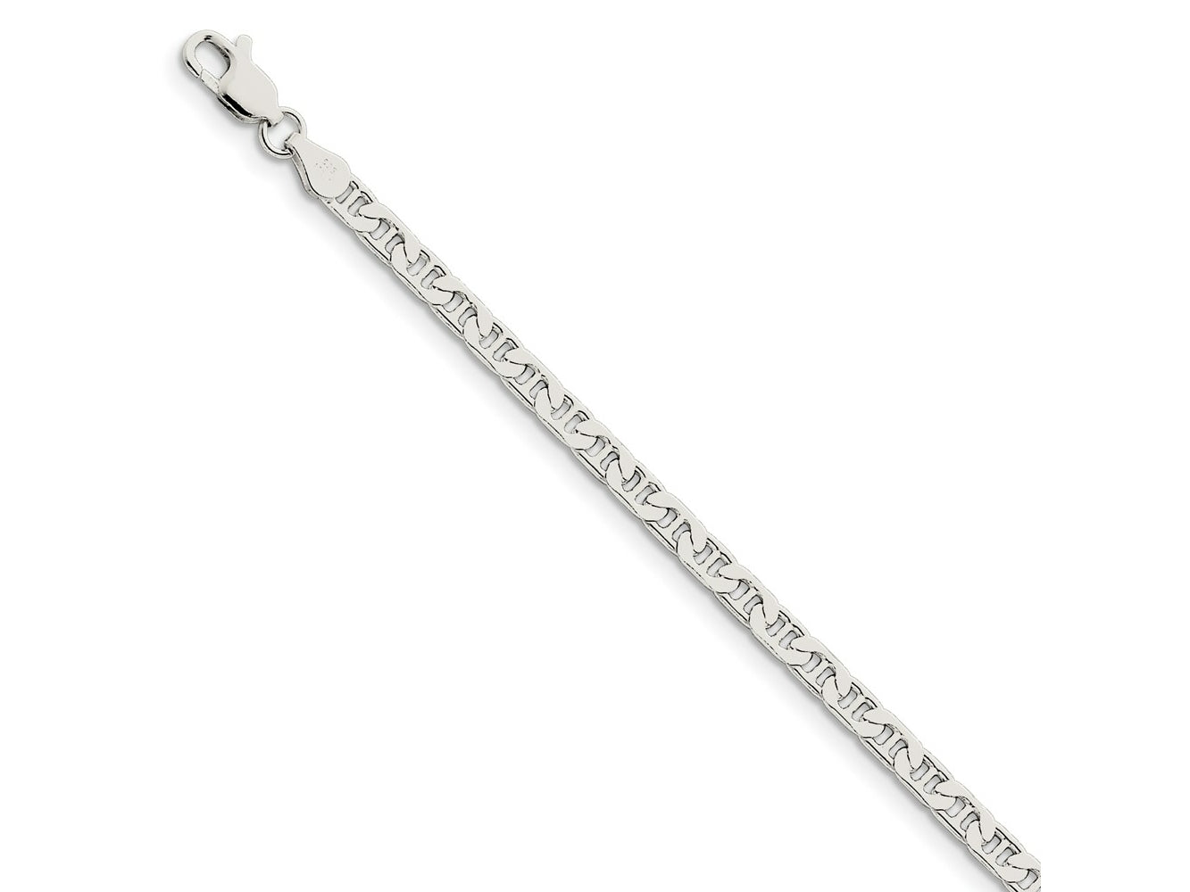 FJC Finejewelers 925 Sterling Silver Flat Anchor Bracelet Chain 7 Inches x 3.75 mm