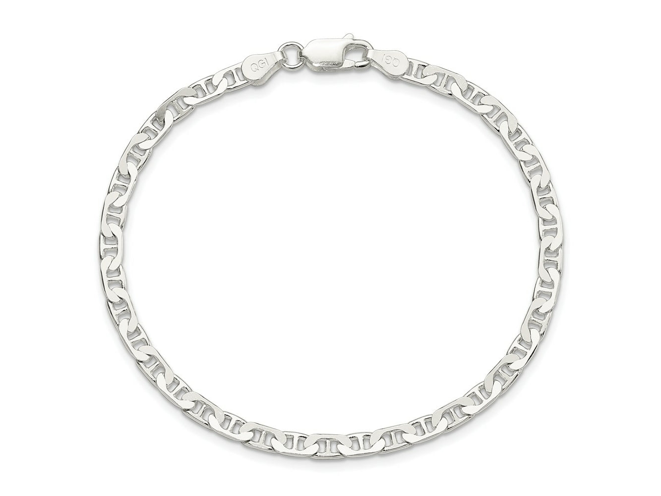 FJC Finejewelers 925 Sterling Silver Flat Anchor Bracelet Chain 8 Inches x 3.75 mm