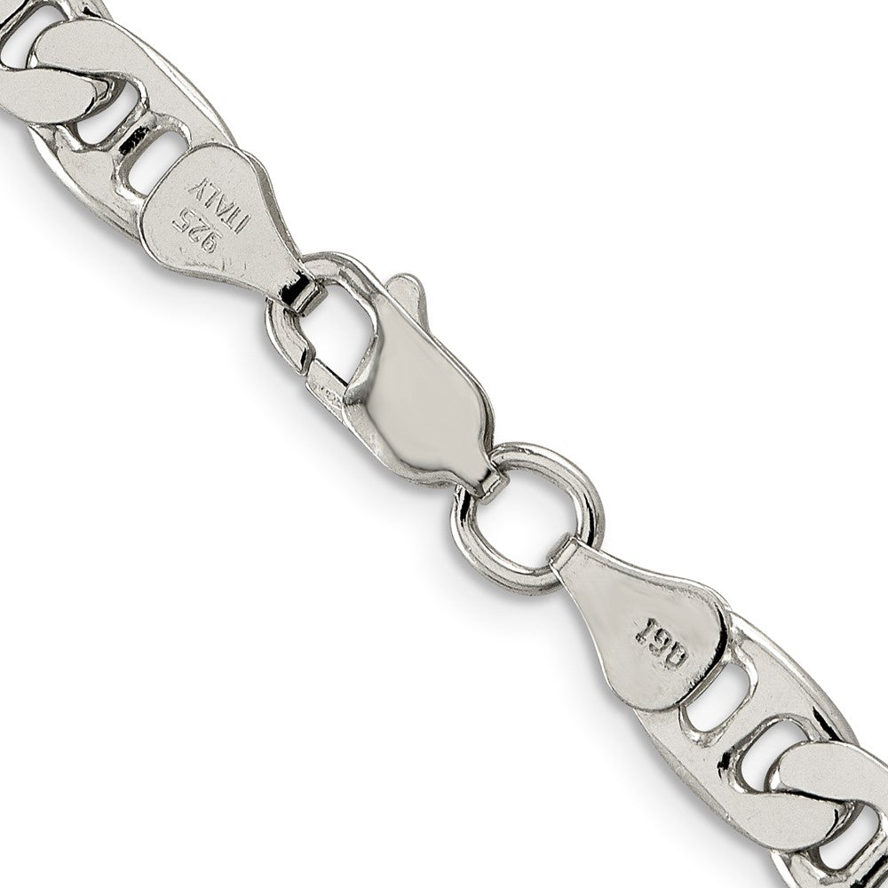 FJC Finejewelers 925 Sterling Silver Flat Anchor Bracelet Chain 8 Inches x 6.5 mm