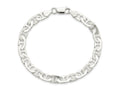 FJC Finejewelers 925 Sterling Silver Flat Anchor Bracelet Chain 8 Inches x 6.5 mm