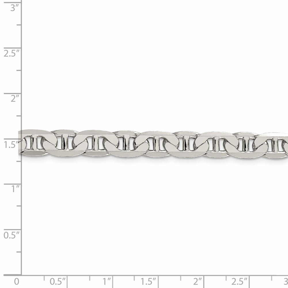 FJC Finejewelers 925 Sterling Silver Flat Anchor Chain 24 Inches x 7 mm