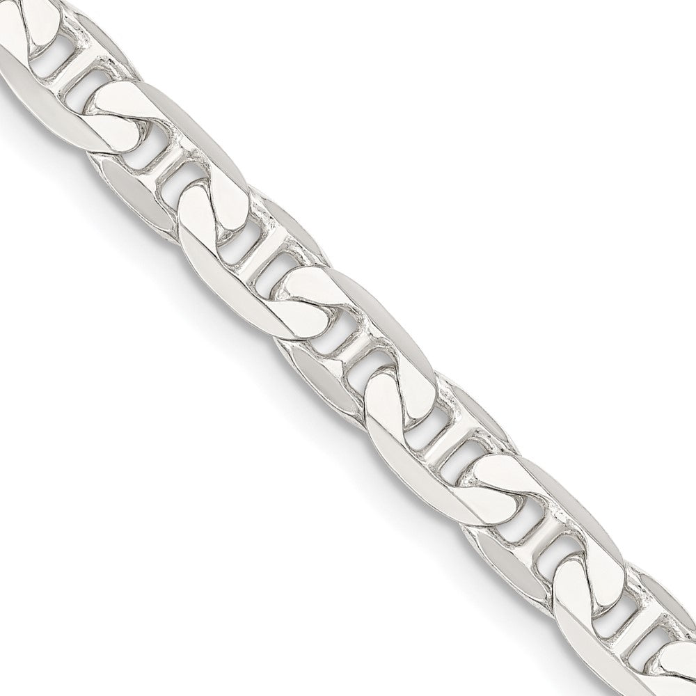 FJC Finejewelers 925 Sterling Silver Flat Anchor Chain 24 Inches x 7 mm