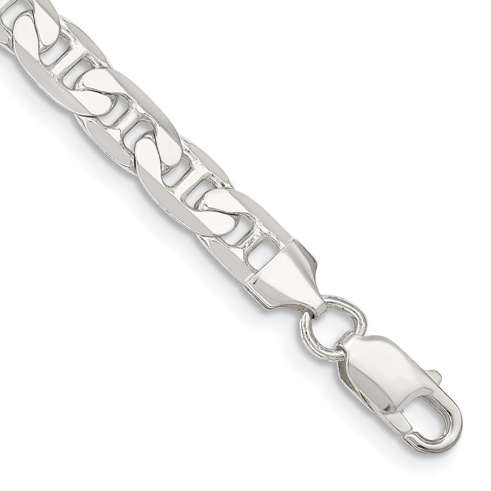 FJC Finejewelers 925 Sterling Silver Flat Anchor Bracelet Chain 8 Inches x 7 mm