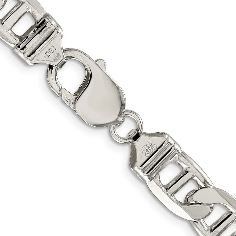 FJC Finejewelers 925 Sterling Silver Flat Anchor Chain 24 Inches x 9.5 mm