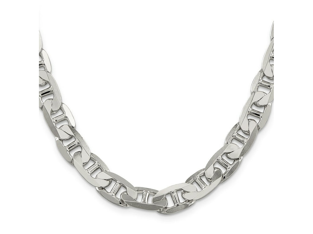FJC Finejewelers 925 Sterling Silver Flat Anchor Chain 24 Inches x 9.5 mm
