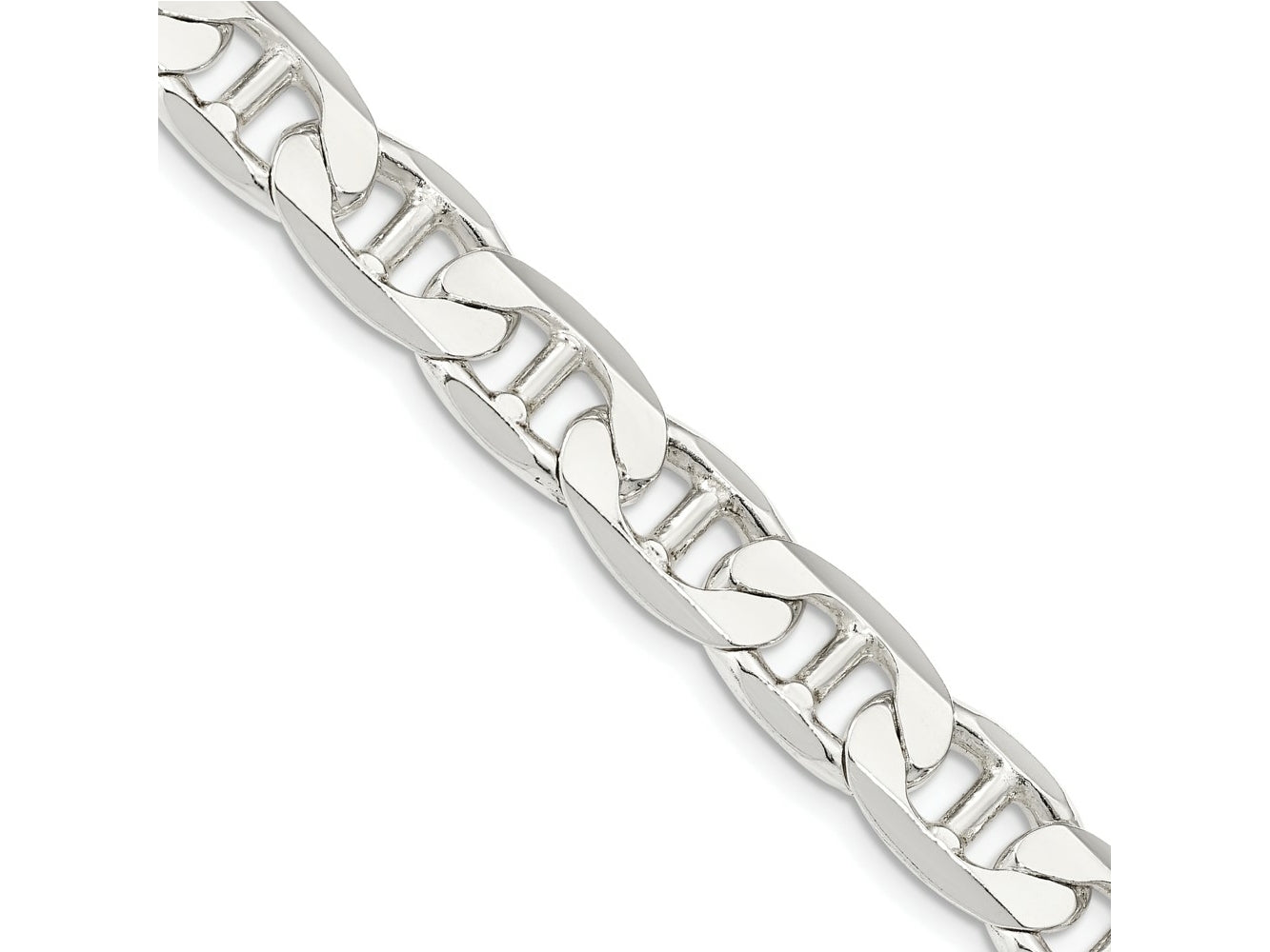 FJC Finejewelers 925 Sterling Silver Flat Anchor Bracelet Chain 9 Inches x 9.5 mm